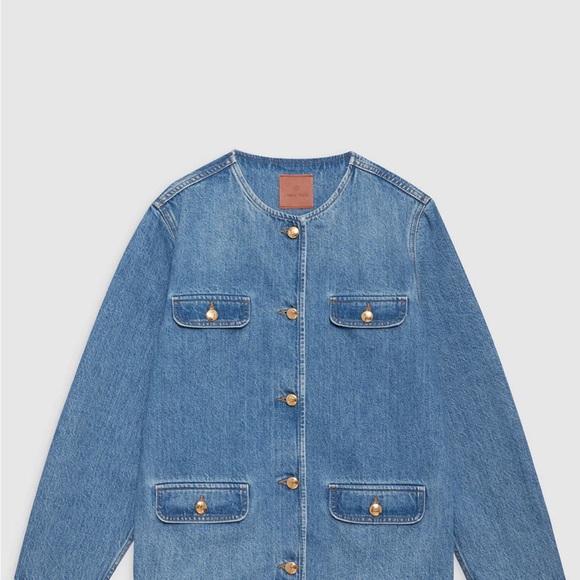 ISO Anine Bing Janet Jacket in Denim - Picture 2 of 3